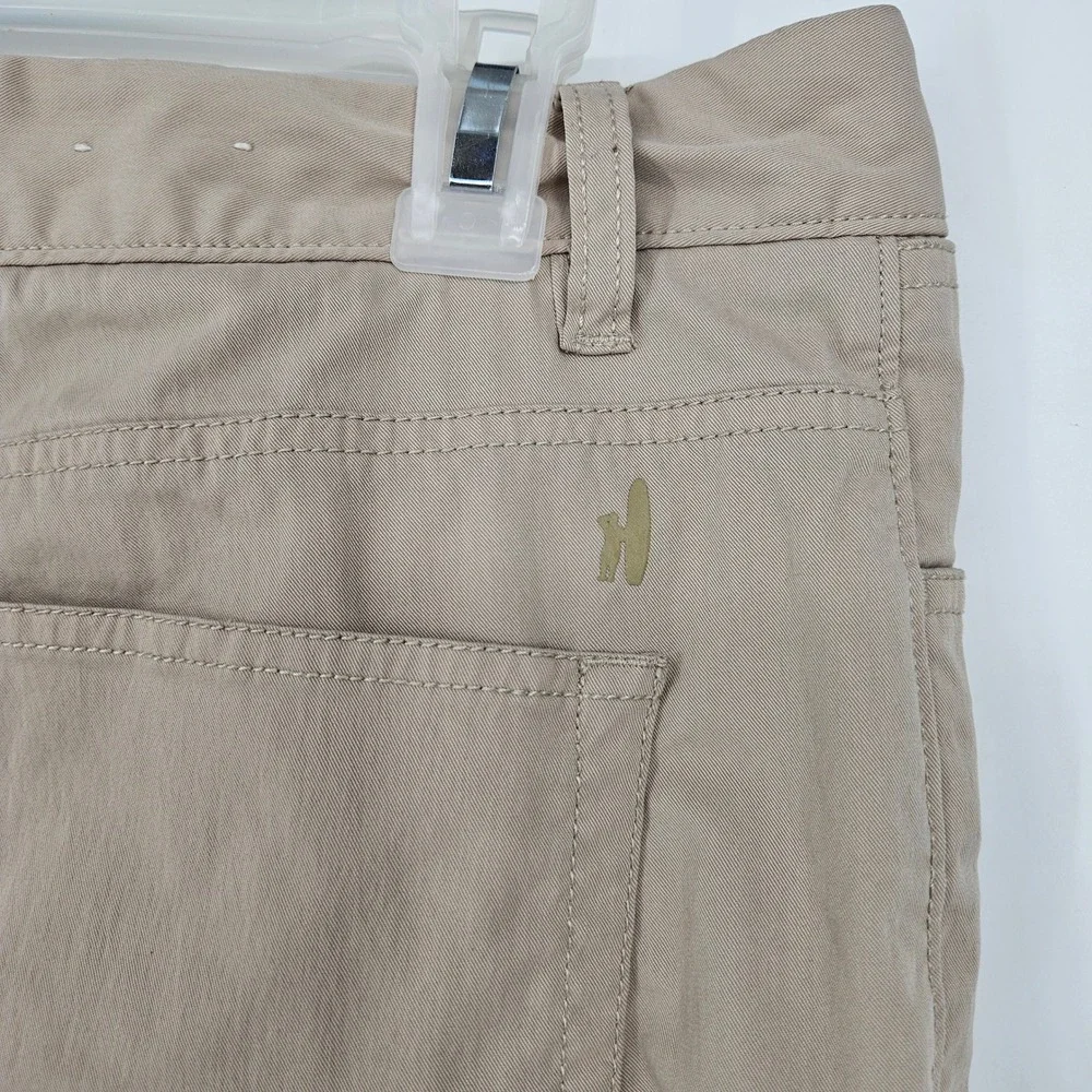 Johnnie O Pants Mens 36 x 30 Tan Chino Casual Performance Stretch‎